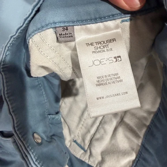 Joe’s Jeans Men Trouser Blue Cotton Shorts in 34 - Picture 7 of 10